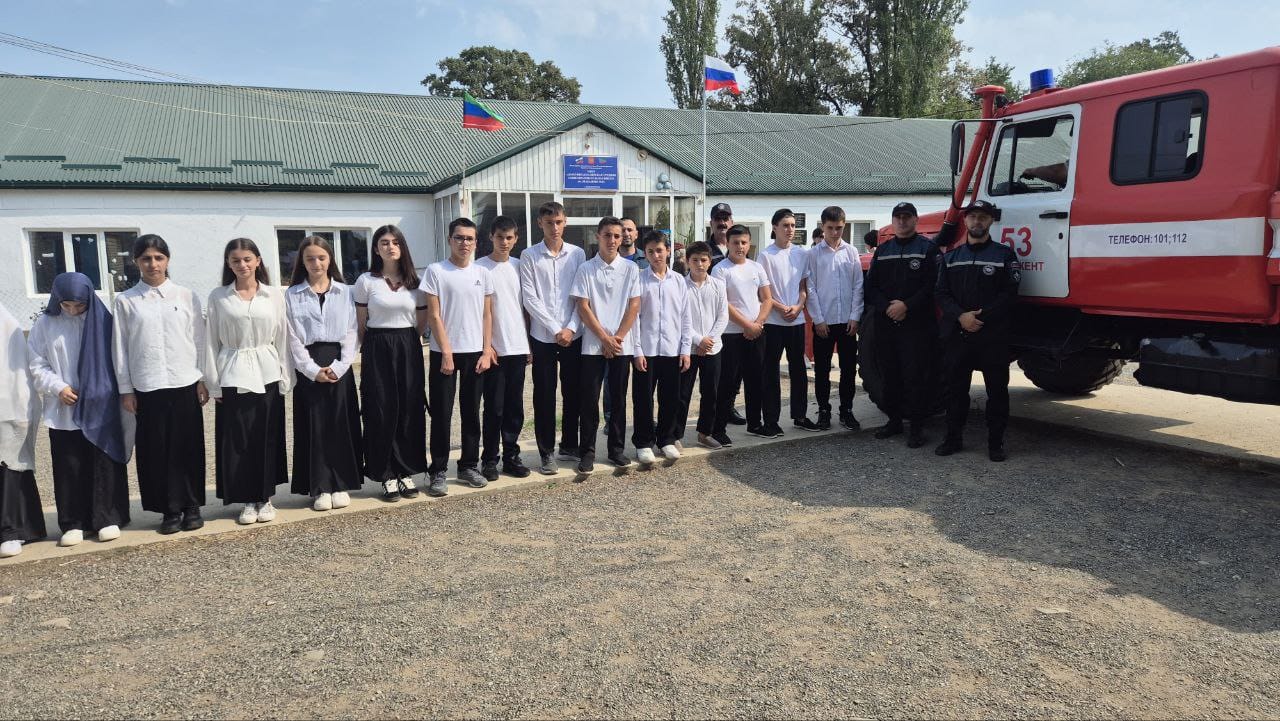 Урок безопасности в школе провели работники ПЧ-53